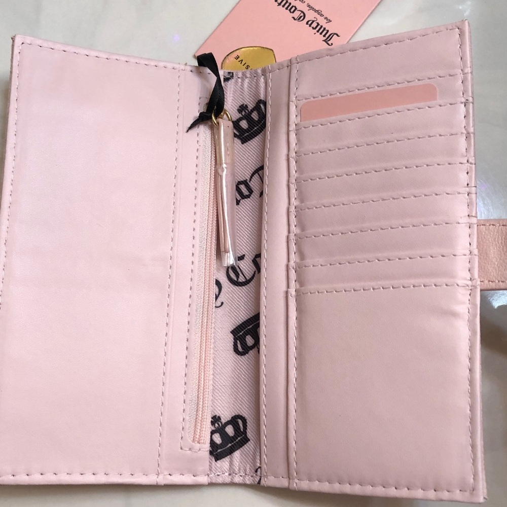Juicy Couture Pink Clay The Bubble Pop Large Bifold + Pullout Card Case NWT - Picture 9 of 16